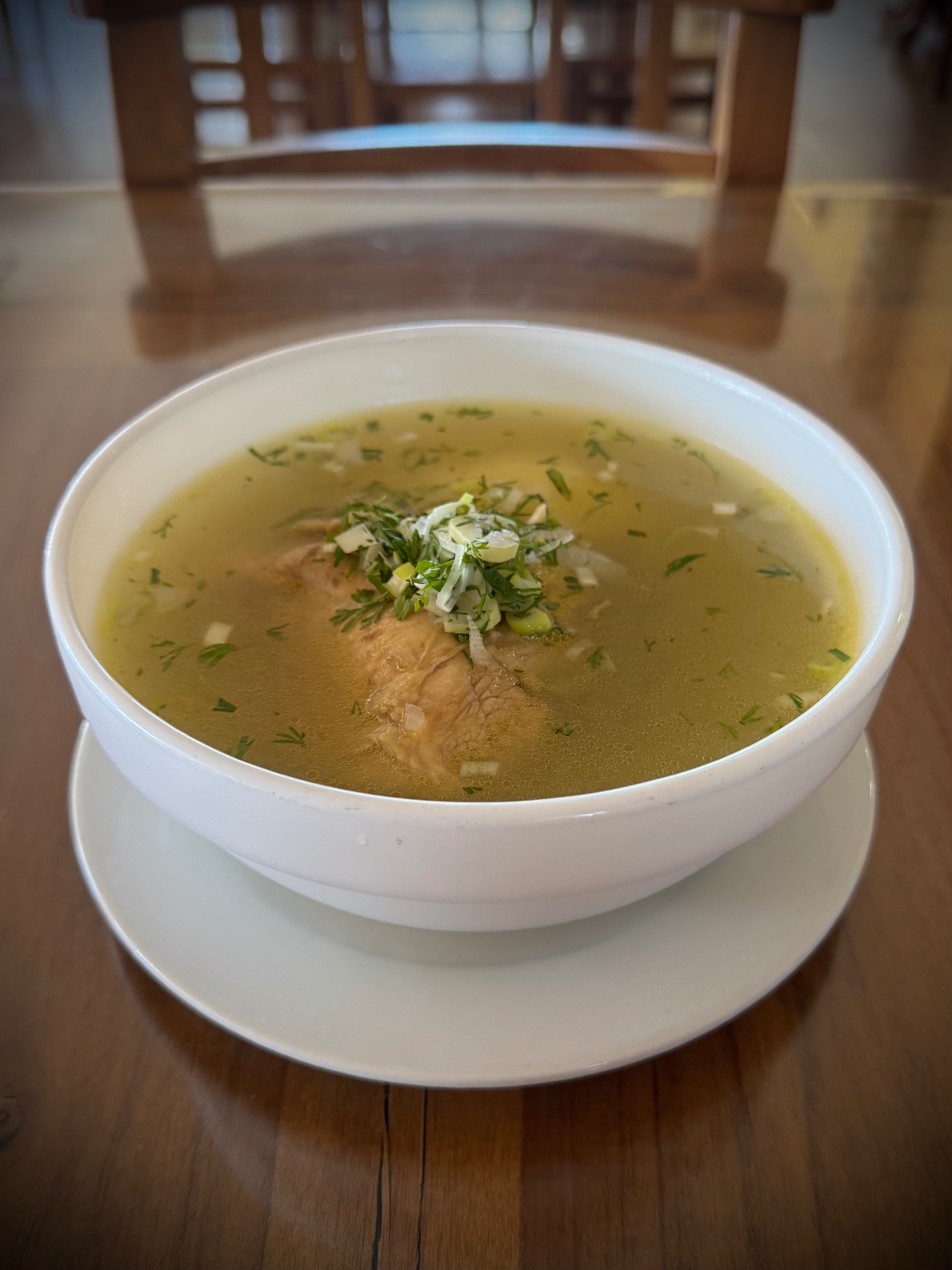Caldo de gallina tradicional
